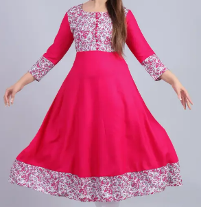 Anarkali trendy Rayon Gown Kurtis